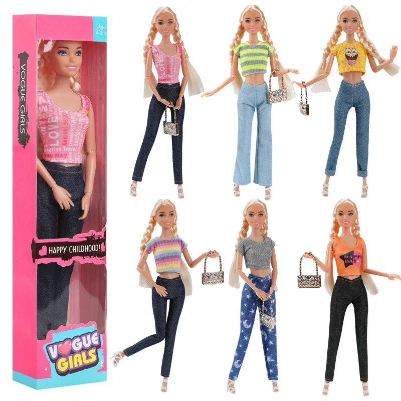 Barbie Fashion Doll 30cm With Movable Joints And Full Clothes - ToylandEU