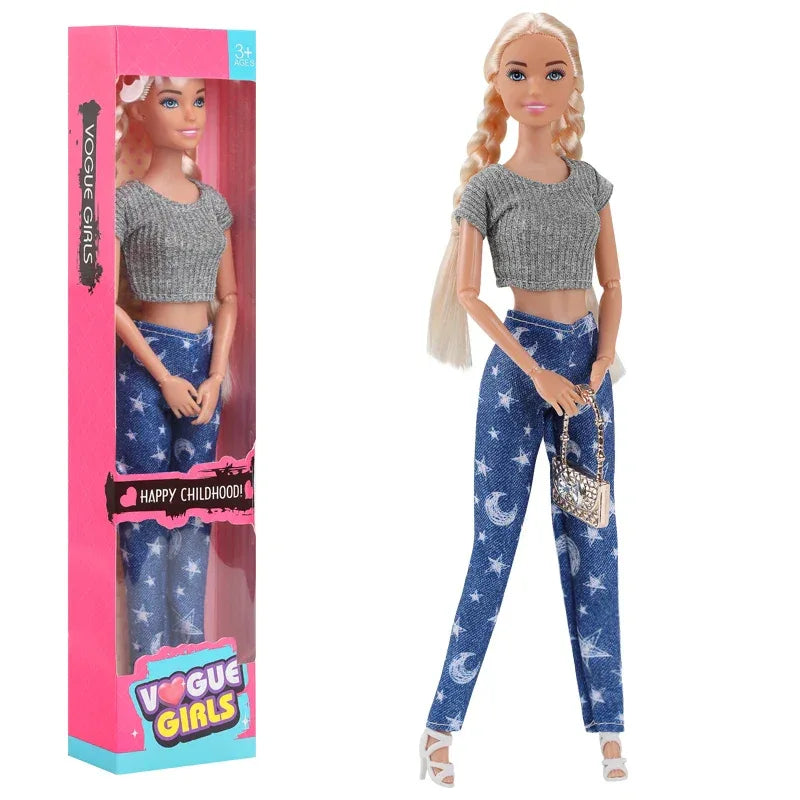 Barbie Fashion Doll 30cm With Movable Joints And Full Clothes - ToylandEU