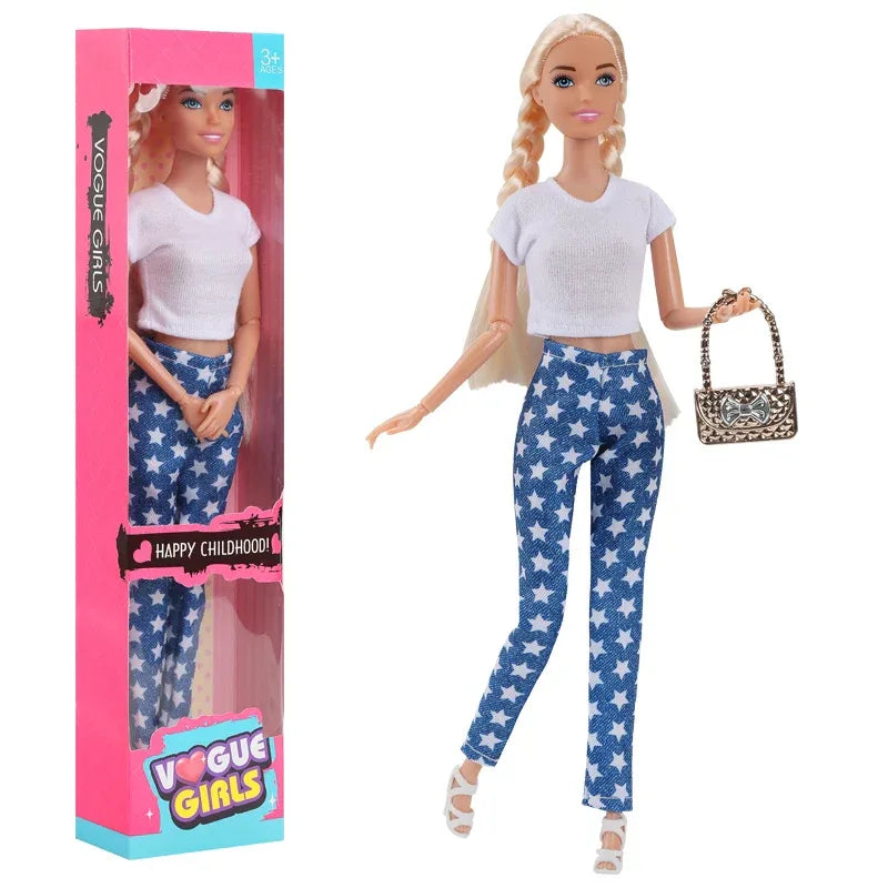 Barbie Fashion Doll 30cm With Movable Joints And Full Clothes - ToylandEU