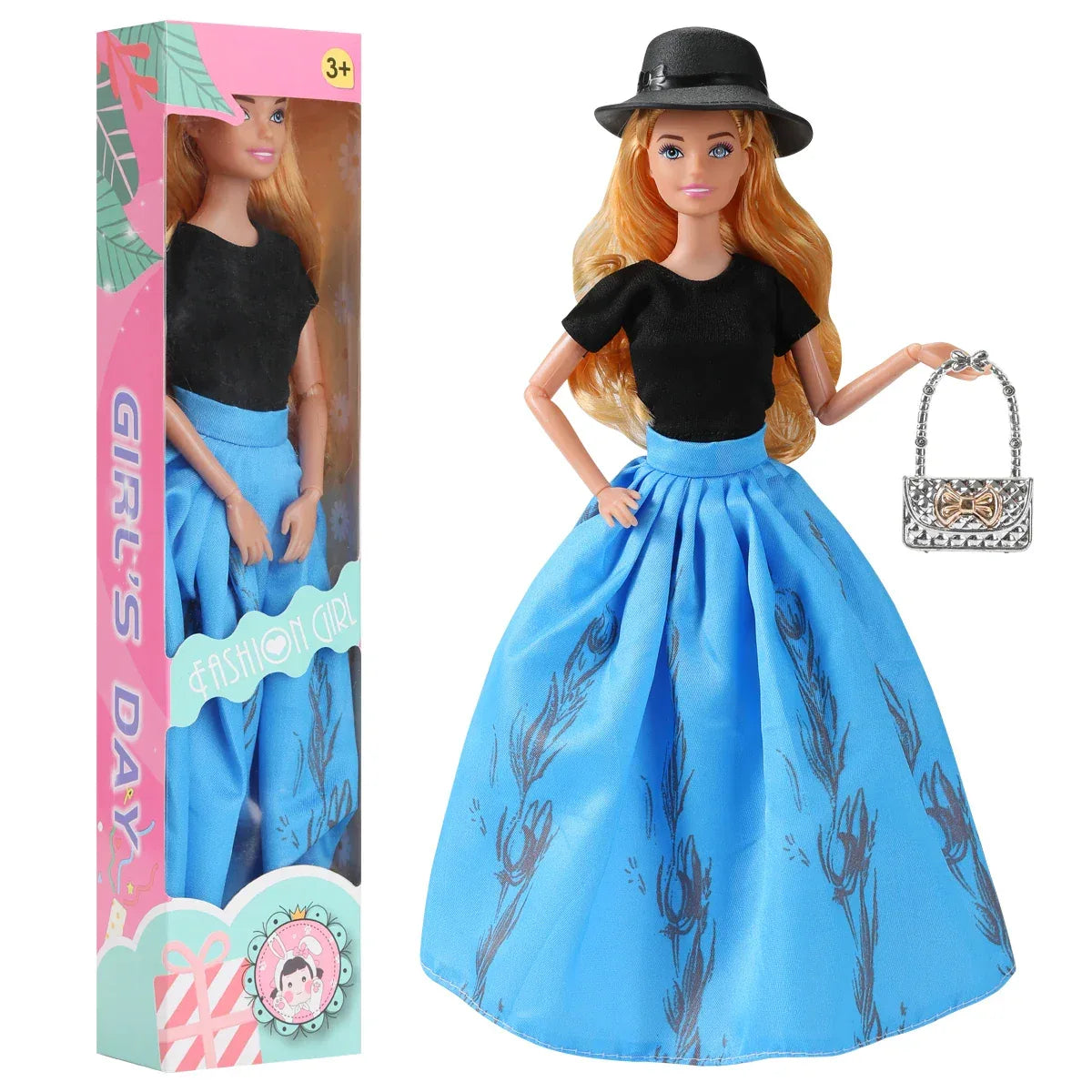Barbie Fashion Doll 30cm With Movable Joints And Full Clothes - ToylandEU