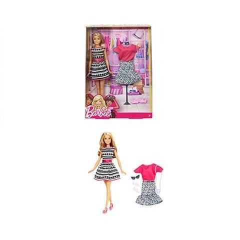 Barbie Fashionistas Doll Black White Dress Trendsetting Style - ToylandEU