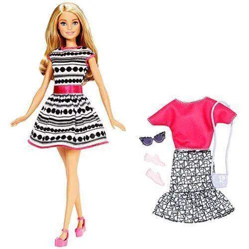 Barbie Fashionistas Doll In Chic Black And White Dress - ToylandEU