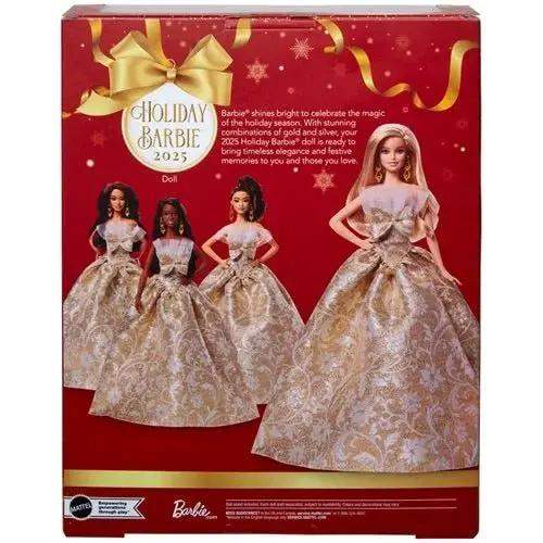 Barbie Holiday Doll 2025 Damask Gown Shines Like a Star -  ToylandEU™