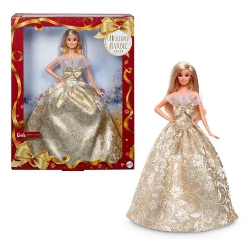 Barbie Holiday Doll 2025 Sparkling Silver Gold Gown - ToylandEU