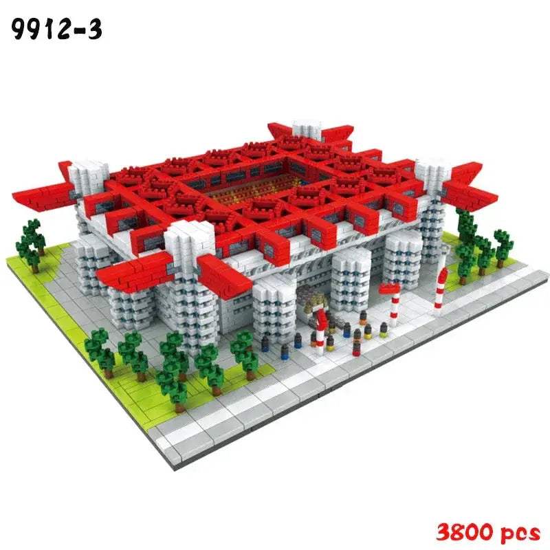 Barcelona Soccer Stadium Micro Blocks Building Set for Adults Gift - ToylandEU