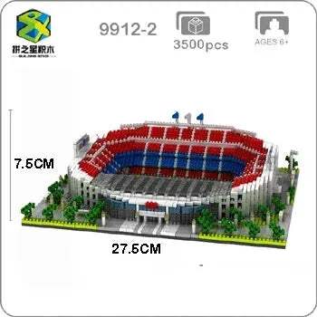 Barcelona Soccer Stadium Micro Blocks Building Set for Adults Gift - ToylandEU