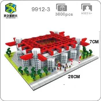 Barcelona Soccer Stadium Micro Blocks Building Set for Adults Gift - ToylandEU
