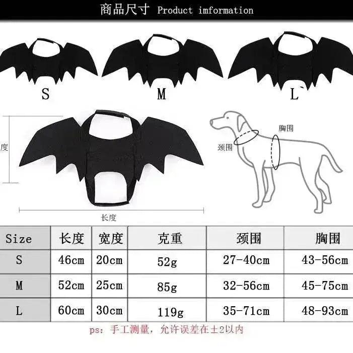  Bat Wings Halloween Costume for Pets - Fun Costume for Cats & Dogs -  ToylandEU™