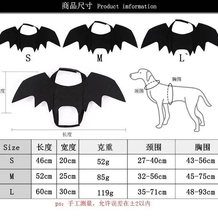 Bat Wings Halloween Costume for Pets - Fun Costume for Cats & Dogs - ToylandEU