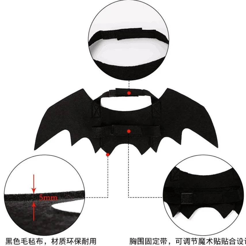 Bat Wings Halloween Costume for Pets - Fun Costume for Cats & Dogs - ToylandEU