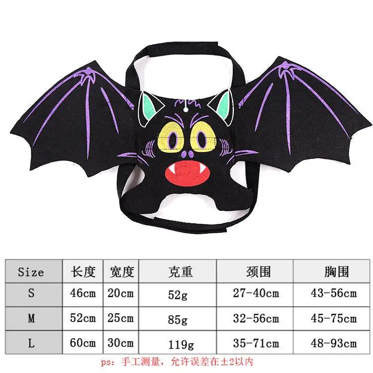 Bat Wings Halloween Costume for Pets - Fun Costume for Cats & Dogs - ToylandEU