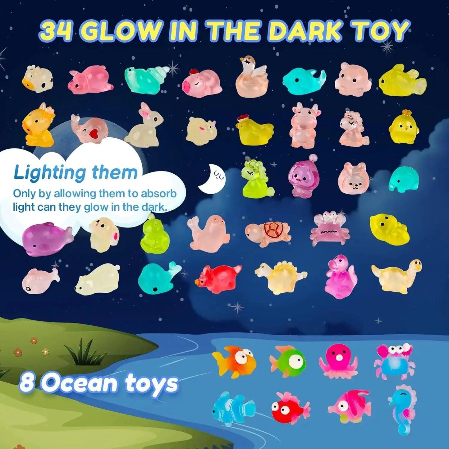  Kids Bath Bombs Glow Inside 24 Pack Organic Bubble Bath -  ToylandEU™
