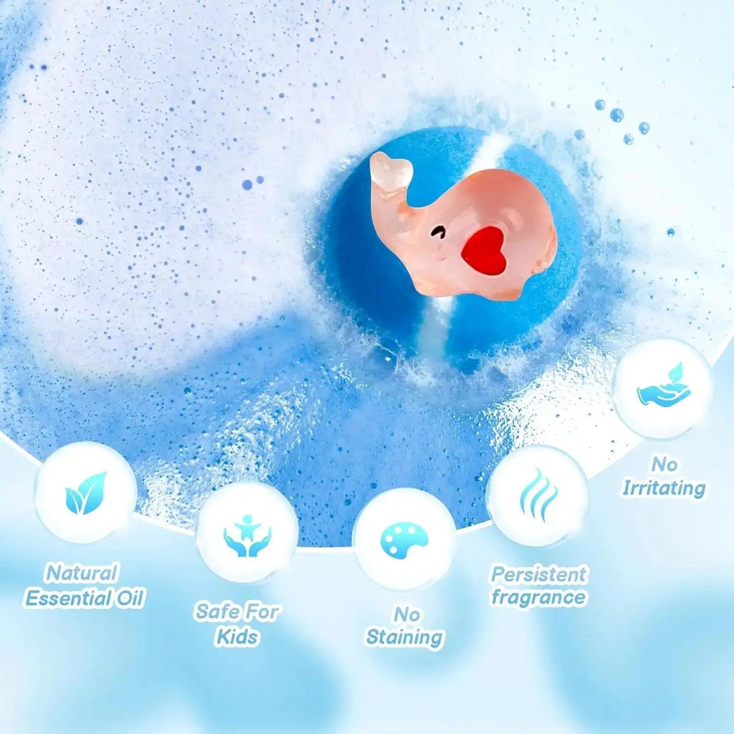  Kids Bath Bombs Glow Inside 24 Pack Organic Bubble Bath -  ToylandEU™