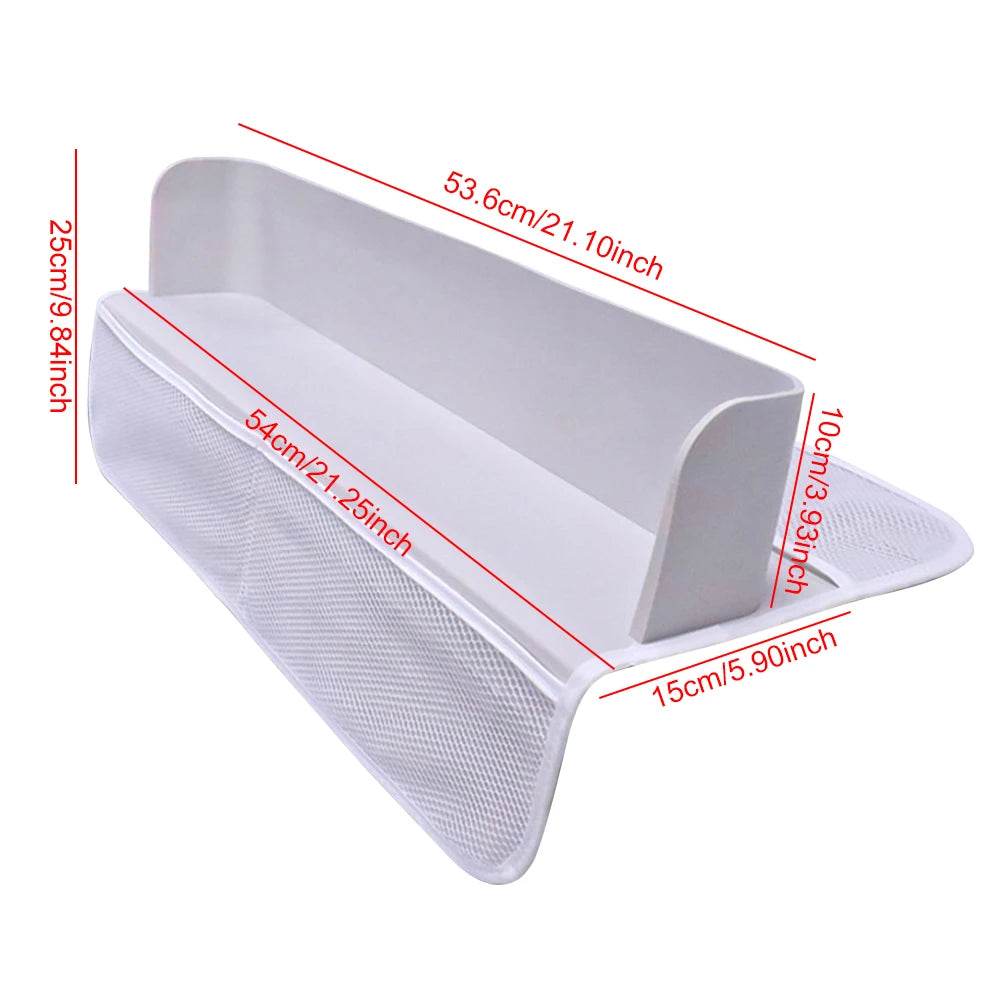 Bathtub Splash Guard 8 Suction Cups Shelf with 4 Pockets - ToylandEU