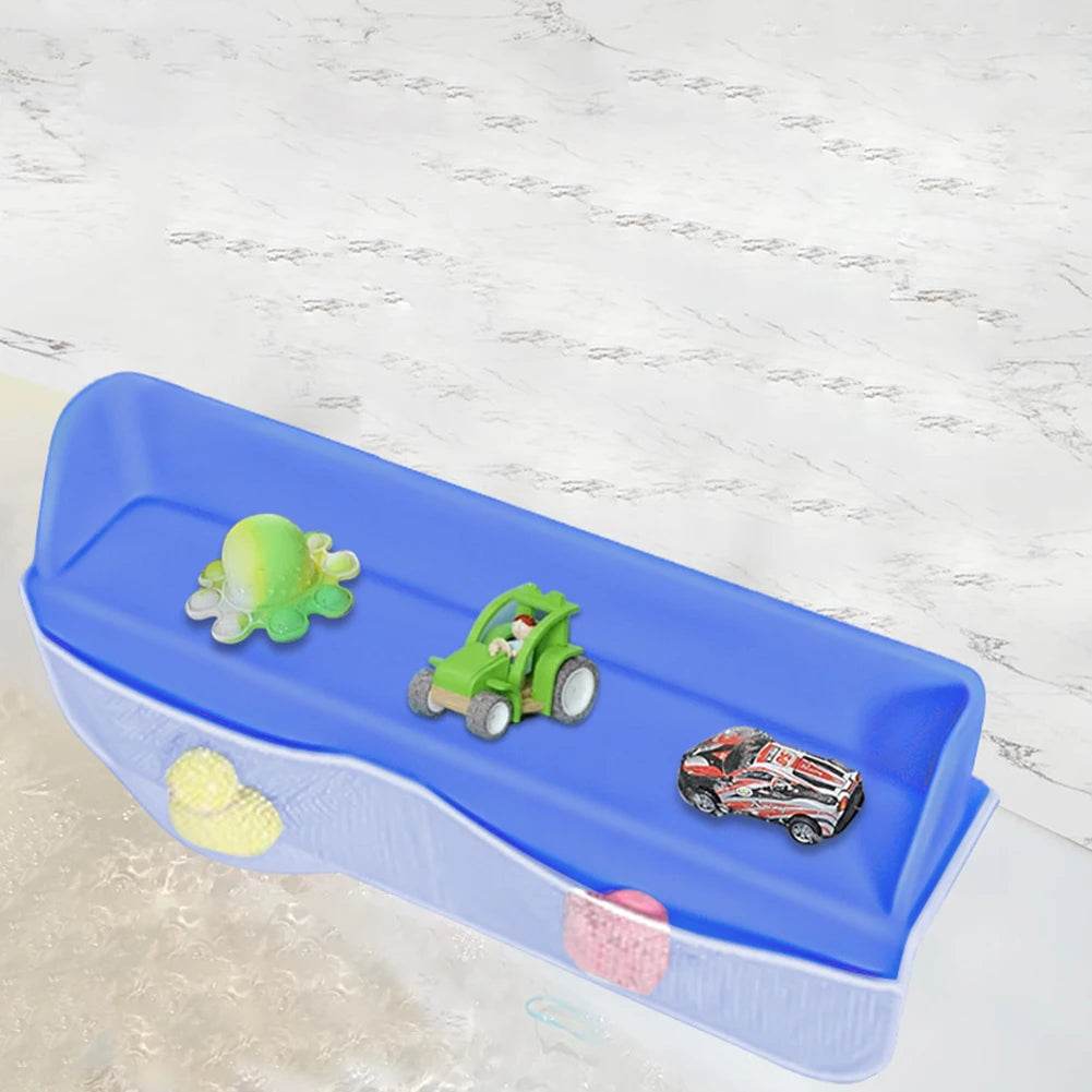 Bathtub Splash Guard 8 Suction Cups Shelf with 4 Pockets - ToylandEU