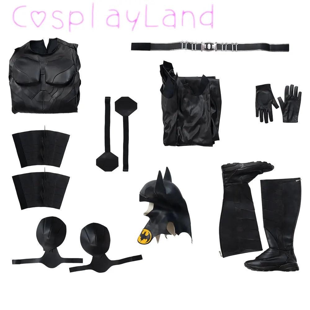  Batman Cosplay Jumpsuit Authentic Movie Style Costume 