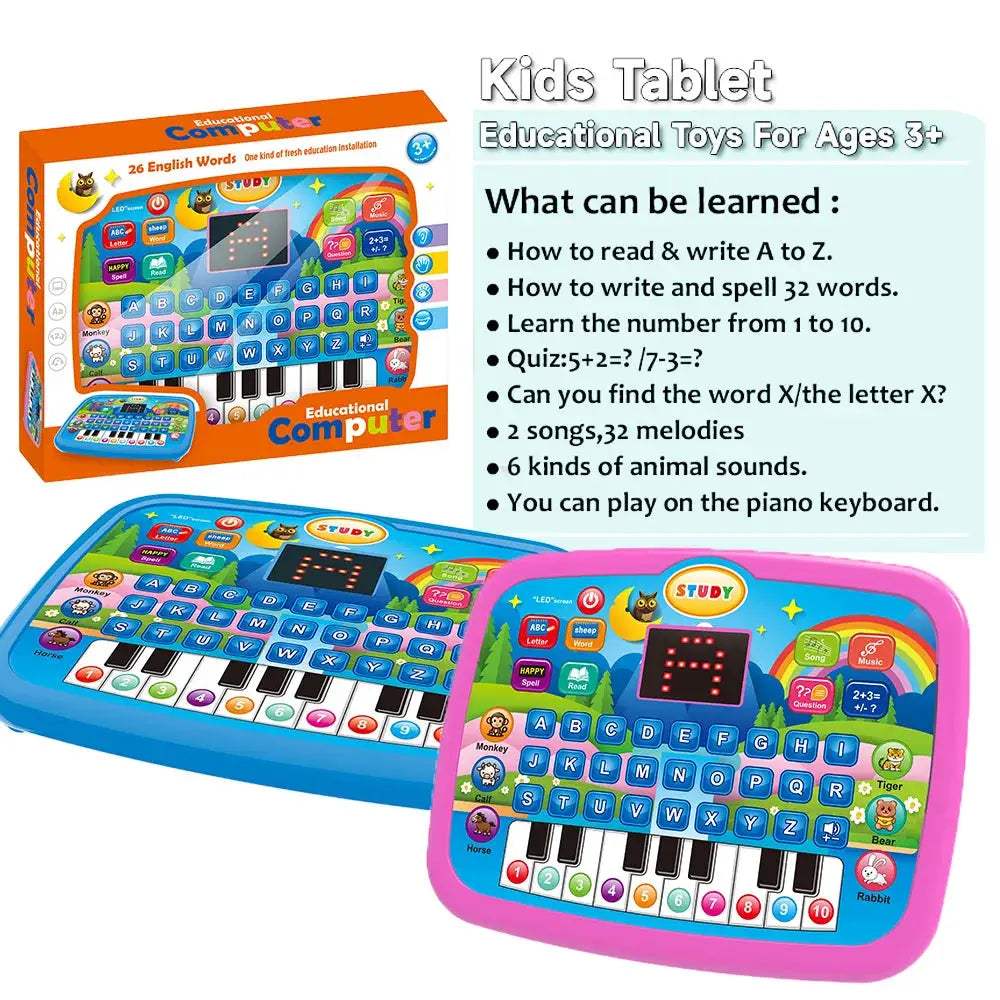 Battery Free Educational Letters Numbers Music Toy For Early Learning - ToylandEU