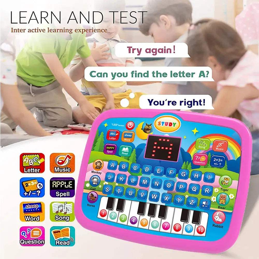 Battery Free Educational Letters Numbers Music Toy For Early Learning - ToylandEU