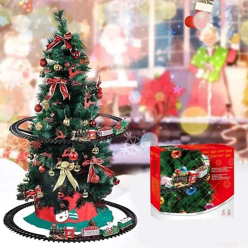 Battery Operated Train With Sound And Light For Christmas Tree - ToylandEU