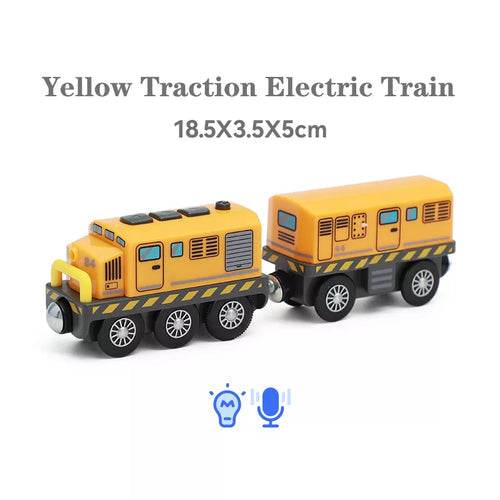 Battery-Powered Locomotive Train Set for Wooden Tracks - Fun & Safe! - ToylandEU
