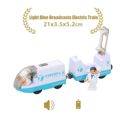 Battery-Powered Locomotive Train Set for Wooden Tracks - Fun & Safe! - ToylandEU