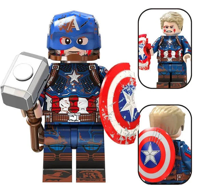 Battle Damaged Patriot Hero Custom Minifig - ToylandEU