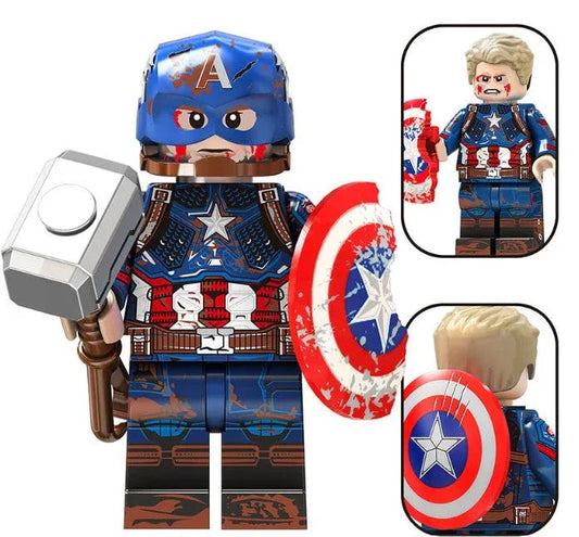 Battle Damaged Patriot Hero Custom Minifig - ToylandEU