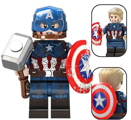 Battle Damaged Patriot Hero Custom Minifig - ToylandEU