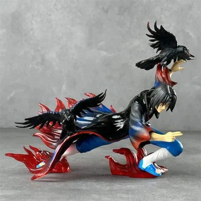 Itachi Uchiha Naruto Figure With Amaterasu Flames PVC - ToylandEU