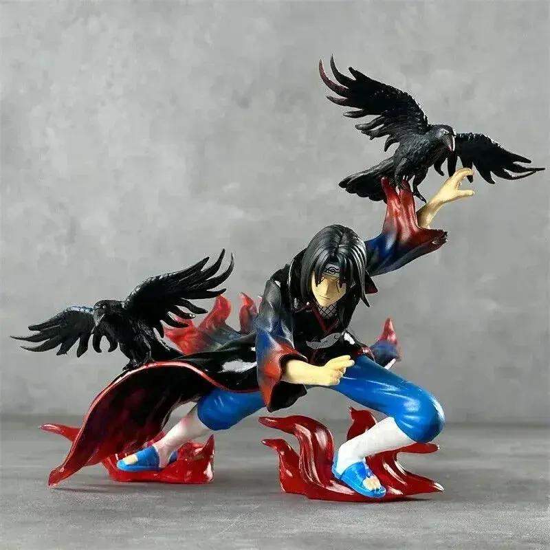 Itachi Uchiha Naruto Figure With Amaterasu Flames PVC - ToylandEU