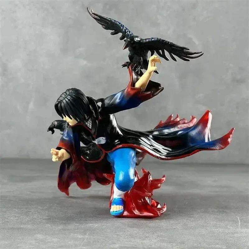 Itachi Uchiha Naruto Figure With Amaterasu Flames PVC - ToylandEU