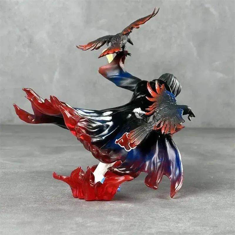 Itachi Uchiha Naruto Figure With Amaterasu Flames PVC - ToylandEU