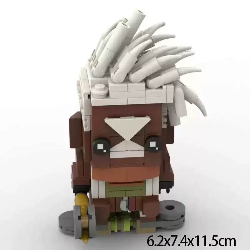Battle Of Two Cities Moc Brickheadz Jinx Vi Ekko Toy Set - ToylandEU