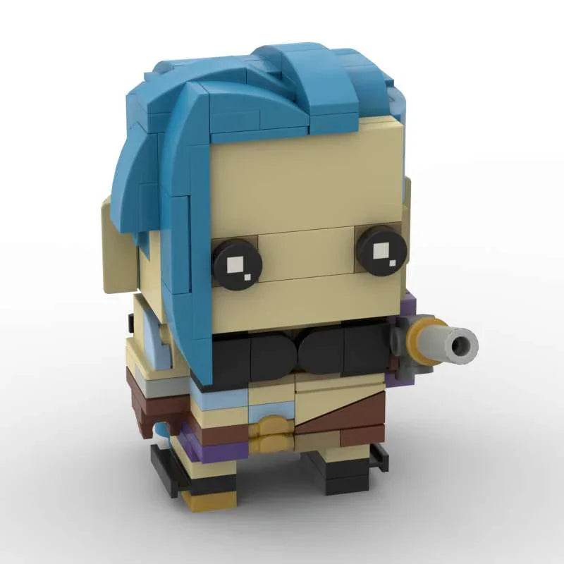 Battle Of Two Cities Moc Brickheadz Jinx Vi Ekko Toy Set - ToylandEU