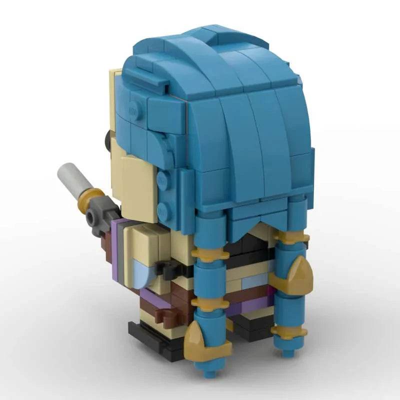 Battle Of Two Cities Moc Brickheadz Jinx Vi Ekko Toy Set - ToylandEU