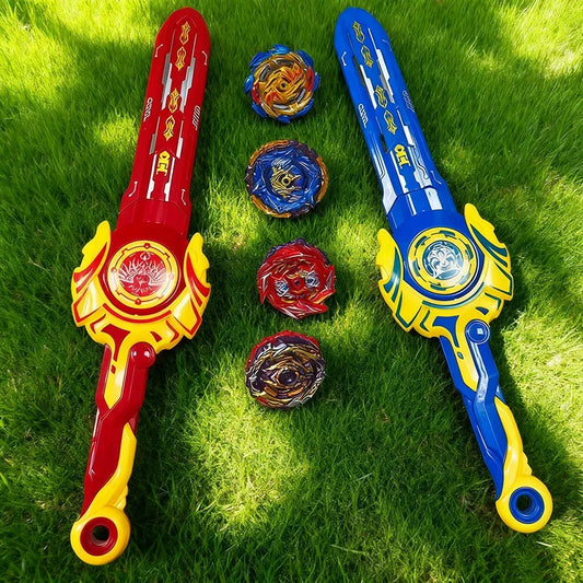 Battle Sword Gyro Toy Set With Interactive Launcher - ToylandEU