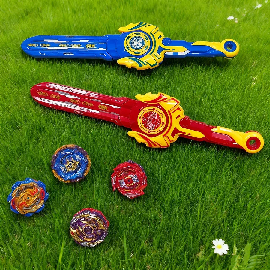 Battle Sword Gyro Toy Set With Interactive Launcher - ToylandEU