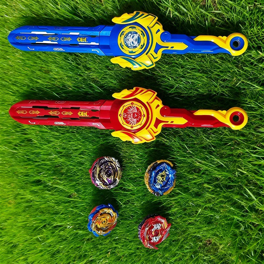Battle Sword Gyro Toy Set With Interactive Launcher - ToylandEU