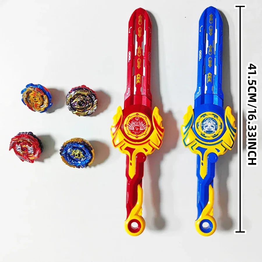 Battle Sword Gyro Toy Set With Interactive Launcher - ToylandEU