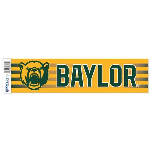 Baylor Bears 3x12 Decal Strip Self Adhesive Bumper Style - ToylandEU