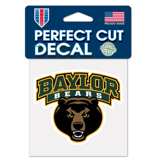 Baylor Bears 4x4 Perfect Cut Color Vinyl Decal Outdoor - ToylandEU