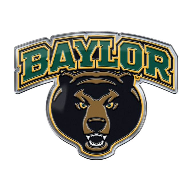 Baylor Bears Auto Emblem Color Alternate Logo 3D Aluminum - ToylandEU