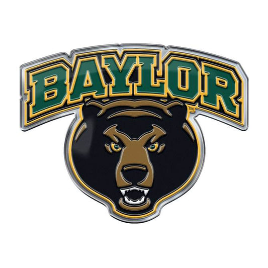 Baylor Bears Auto Emblem Color Alternate Logo 3D Aluminum - ToylandEU