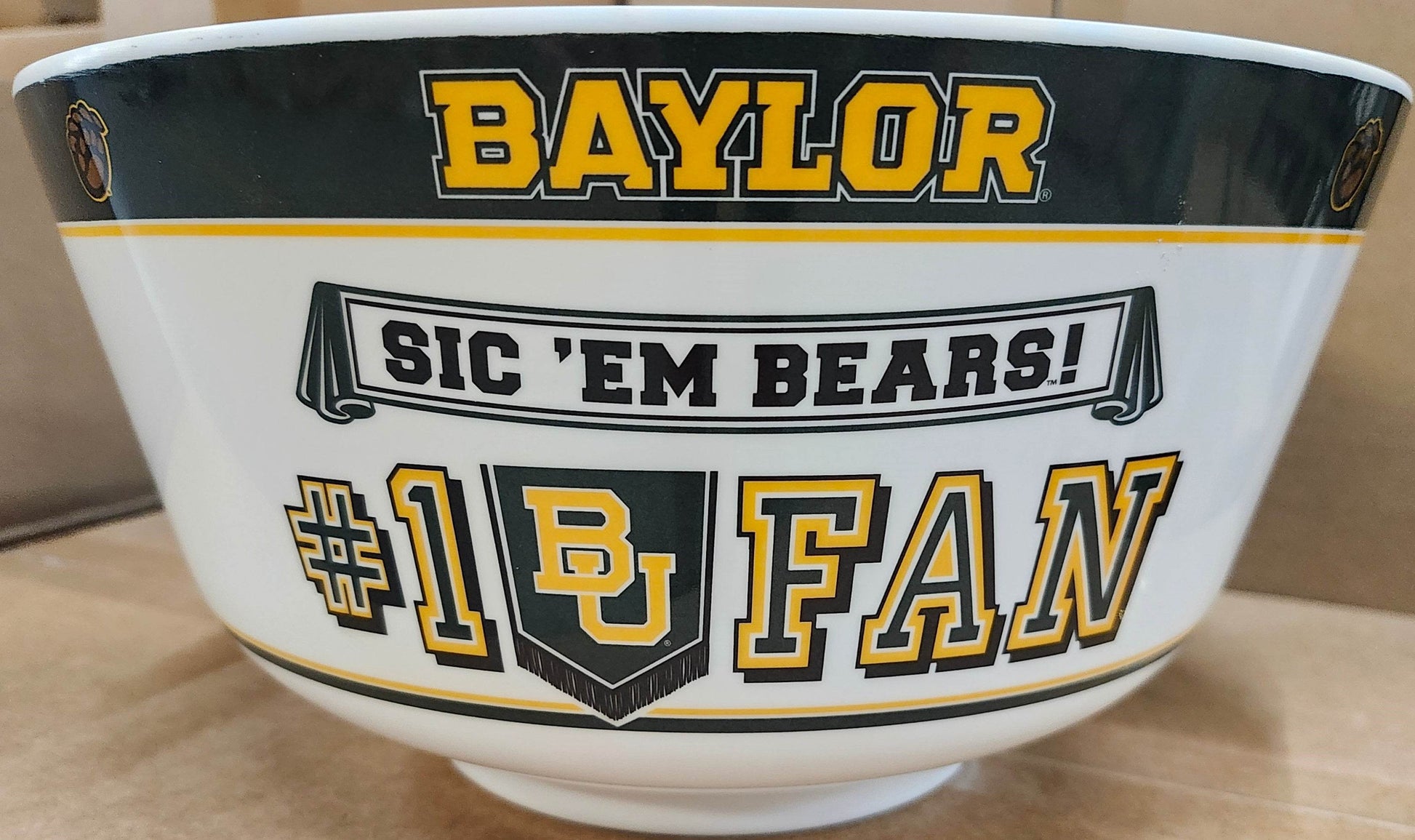 Baylor Bears Party Bowl All Pro Melamine 2 Gallons - ToylandEU