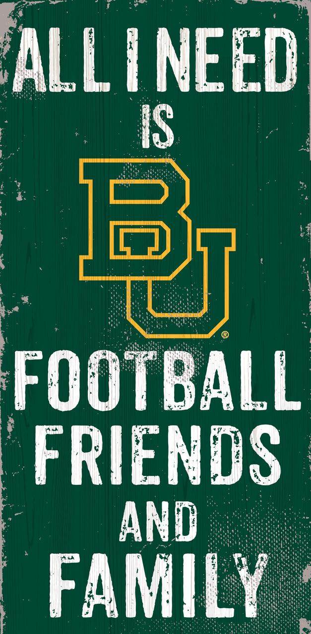 Baylor Bears Wood Sign 6x12 Football Family Special Order - ToylandEU