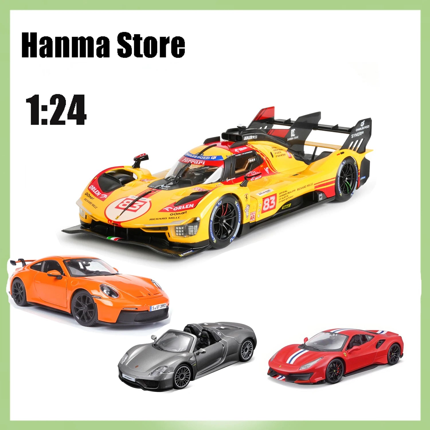 Bburago 1:24 Diecast Car Premium Alloy Collectible - ToylandEU