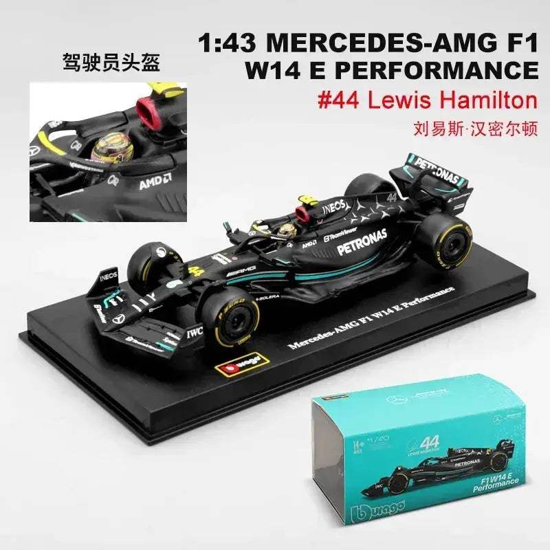 Bburago 1 43 Diecast Mercedes F1 Car Model Hamilton Collector - ToylandEU
