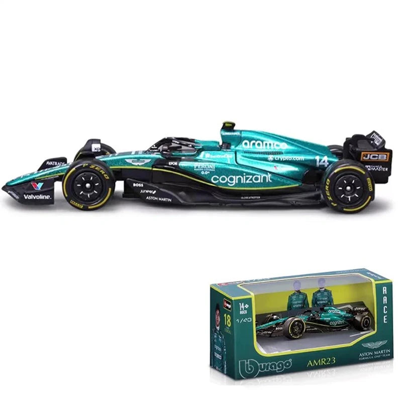 Bburago 1 To 43 F1 Diecast Cars Authentic Liveries Premium - ToylandEU