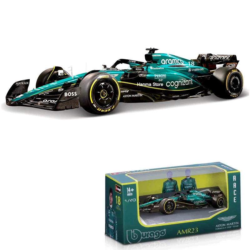 Bburago 1 To 43 F1 Diecast Cars Authentic Liveries Premium - ToylandEU