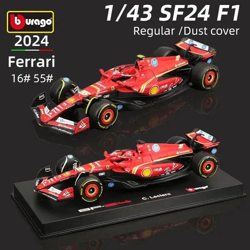  Bburago 143 Ferrari SF24 F1 Diecast Authentic Decals -  ToylandEU™